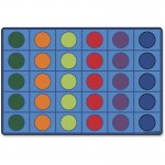 Color Seating Circles Rug 4216