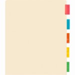 Business Source Color Tab Pocket Binder Dividers 02073
