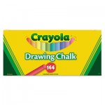 Crayola 510400 Colored Drawing Chalk, Six Each of 24 Assorted Colors, 144 Sticks/Set CYO510400