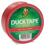 Duck 392874 Colored Duct Tape, 9 mil, 1.88" x 20 yds, 3" Core, Red DUC1265014