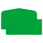Quality Park QUA11135 Colored Envelope, #10, 4 1/8 x 9 1/2, Green, 25/Pack QUA11135
