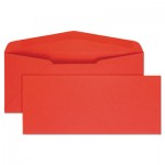 Quality Park QUA11134 Colored Envelope, #10, Commercial Flap, Gummed Closure, 4.13 x 9.5, Red, 25/Pack QUA11134