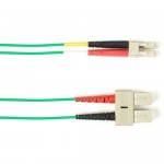 Black Box Colored Fiber OM3 50/125 Multimode Fiber Optic Patch Cable - OFNP Plenum FOCMP10002MSCLCGN