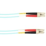 Black Box Colored Fiber OM4 50/125 Multimode Fiber Optic Patch Cable - OFNP Plenum FOCMPM4010MLCLCAQ