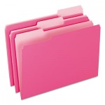 Pendaflex Colored File Folders, 1/3 Cut Top Tab, Legal, Pink/Light Pink, 100/Box PFX15313PIN