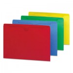 Smead Colored File Jackets w/Reinforced 2-Ply Tab, Letter, Assorted, 100/Box SMD75613