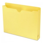 Smead Colored File Jackets with Reinforced Double-Ply Tab, Letter, Yellow, 50/Box SMD75571