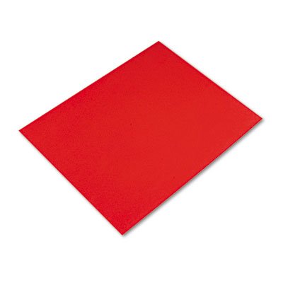 Pacon Colored Four-Ply Poster Board, 28 x 22, Red, 25/Carton PAC54751