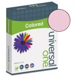 UNV11204 Colored Paper, 20lb, 8-1/2 x 11, Pink, 500 Sheets/Ream UNV11204