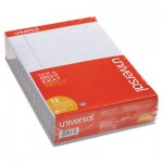 UNV35884 Colored Perforated Note Pads, 8-1/2 x 11, Orchid, 50-Sheet, Dozen UNV35884