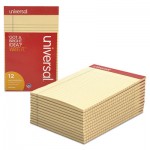 UNV35852 Colored Perforated Note Pads, Narrow Rule, 5 x 8, Ivory, 50-Sheet, Dozen UNV35852