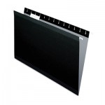 Pendaflex 04153 1/5 BLA Colored Reinforced Hanging Folders, Legal Size, 1/5-Cut Tab, Black, 25/Box PFX415315BLA