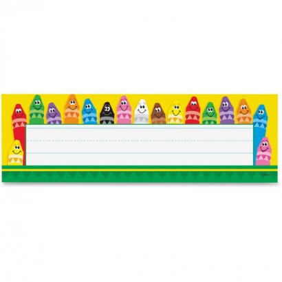 Colorful Crayons Name Plates 69013