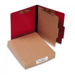 ACCO A7015649 ColorLife PRESSTEX Classification Folders, 1 Divider, Letter Size, Executive Red, 10/Box ACC15649