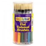 Creativity Street Colossal Brush, Natural Bristle, Flat, 30/Set CKC5167