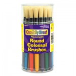 Creativity Street Colossal Brush, Natural Bristle, Round, 30/Set CKC5168