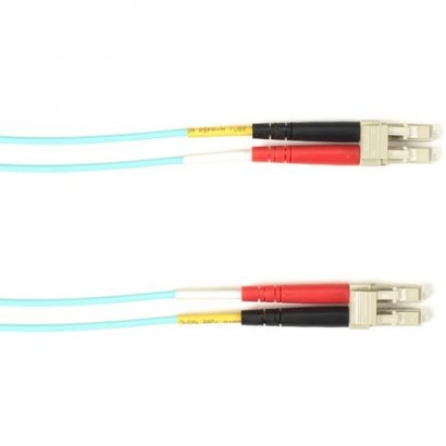 Black Box Coloured Multimode OM3 Patch Cable - LSZH Duplex FOLZH10-002M-LCLC-AQ