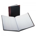 Boorum & Pease 1602 1/2-150-12 Columnar Accounting Book, 12 Column, Black Cover, 150 Pages, 10 1/8 x