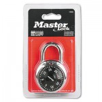 Master Lock Combination Lock, Stainless Steel, 1 15/16" Wide, Black Dial MLK1500D
