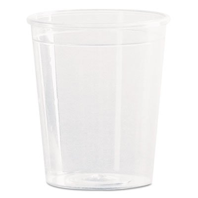 WNA P20 Comet Plastic Portion/Shot Glass, 2 oz., Clear, 50/Pack WNAP20