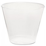 WNA WNA T5S Comet Plastic Tumbler, 5 oz., Clear, Squat, 50/Pack WNAT5S