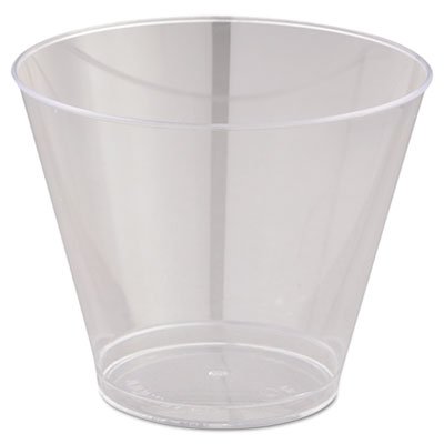 WNA WNA T9S Comet Smooth Wall Tumblers, 9oz, Clear, Squat, 25/Pack, 20 Packs/Carton WNAT9S