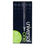 UNV15511 Comfort Grip Ballpoint Retractable Pen, Blue Ink, Medium, Dozen UNV15511