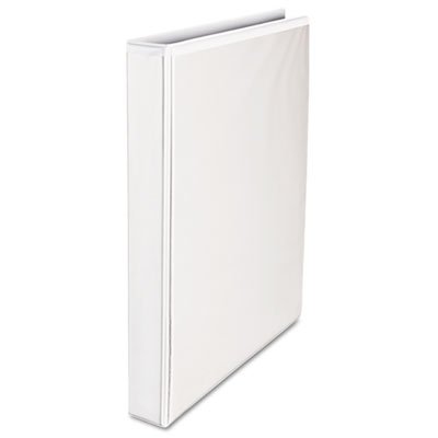 UNV30712 Comfort Grip Deluxe Plus D-Ring View Binder, 1" Capacity, 8-1/2 x 11, White UNV30712