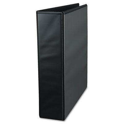 UNV30731 Comfort Grip Deluxe Plus D-Ring View Binder, 2" Capacity, 8-1/2 x 11, Black UNV30731