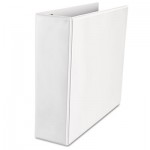 UNV30752 Comfort Grip Deluxe Plus D-Ring View Binder, 3" Capacity, 8-1/2 x 11, White UNV30752