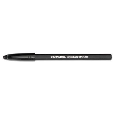Paper Mate ComfortMate Ballpoint Stick Pen, Black Ink, Medium, Dozen PAP6130187