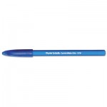 Paper Mate ComfortMate Ballpoint Stick Pen, Blue Ink, Medium, Dozen PAP6110187