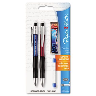 Paper Mate Comfortmate Ultra Pencil Starter Set, Ast Brl; 0.7 mm, Ref PAP1738796