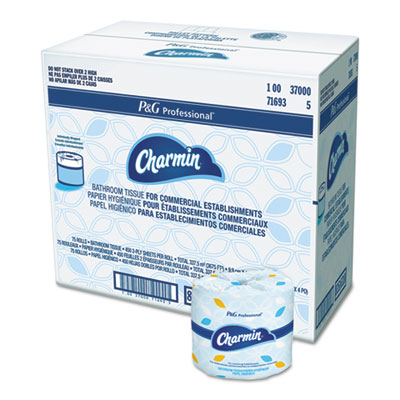 Charmin Commercial Bathroom Tissue, Septic Safe, Individually Wrapped, 2-Ply, White, 450 Sheets/Roll, 75 Rolls/Carton PGC71693