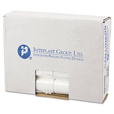 Commercial Can Liners, Perforated Roll, 10gal, 24 x 24, Natural, 1000/Carton IBSEC242406N