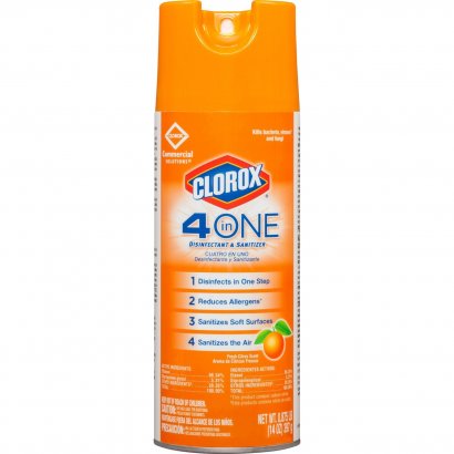 Clorox Commercial Solutions 4-in-One Disinfectant and Sanitizer 31043PL