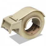 Scotch Compact and Quick Loading Dispenser for Box Sealing Tape, 3" Core, Plastic, Gray MMMH122