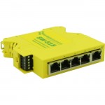 Brainboxes Compact Industrial 5 Port Gigabit Ethernet Switch DIN Rail Mountable SW-515