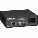 Black Box Compact Media Converter, 100BASE-TX/100BASE-SX Multimode, 300 m (850-nm), ST LHC008A-R3