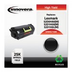 Innovera IVRMS710M Compatible Reman 52D0HA0 High-Yield Toner, 25000 Page-Yield, Black IVRMS710M