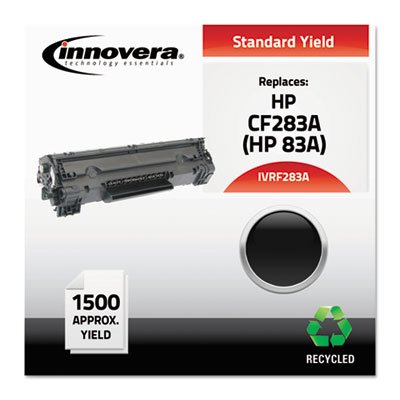 IVRF283A Compatible Reman CF283A (83A) Toner, 1500 Page-Yield, Black IVRF283A