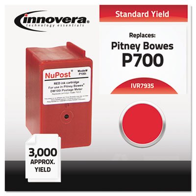 Compatible with 793-5 Postage Meter, 3000 Page-Yield, Red IVR7935
