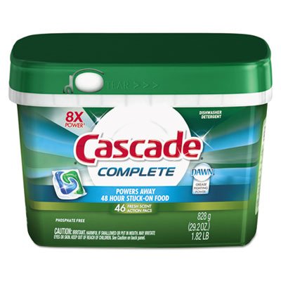 Complete ActionPacs, Fresh Scent, 29.2 oz Tub, 46/Tub PGC91165PK