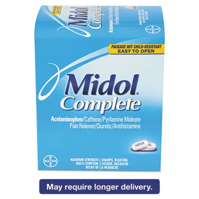 BXMD-30 Complete Menstrual Caplets, Two-Pack, 30 Packs/Box PFYBXMD30