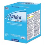 Midol Complete Menstrual Caplets, Two-Pack, 50 Packs/Box FAO90751