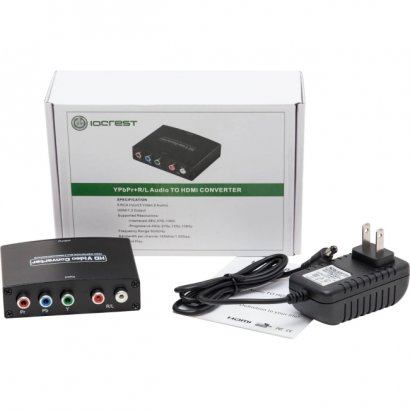 Component (YPbPr) + RCA Audio to HDMI 1.3 1080p HDTV Converter SY-ADA31048