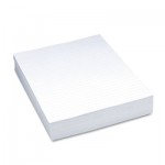 Pacon Composition Paper, 3/8" Ruling, 16 lbs., 8-1/2 x 11, White, 500 Sheets/Pack PAC2403