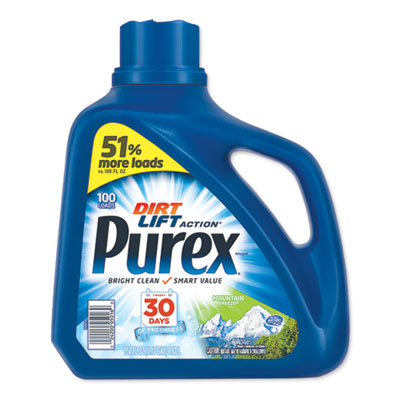 Purex DIA 05016 Concentrate Liquid Laundry Detergent, Mountain Breeze, 150 oz Bottle, 4/Carton DIA05016CT