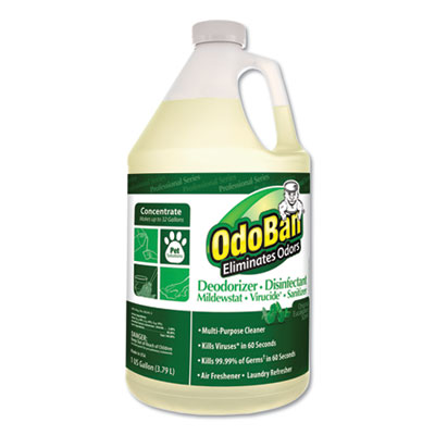OdoBan 911062G4 Concentrated Odor Eliminator, Eucalyptus, 1 gal Bottle, 4/Carton ODO911062G4