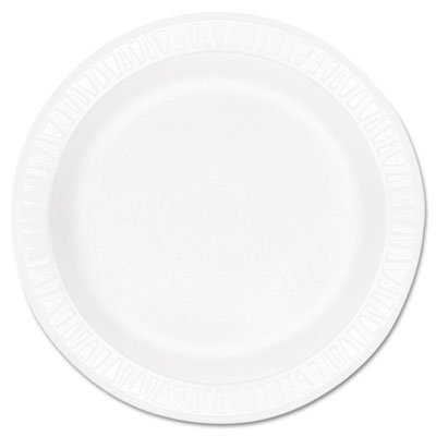 DCC 10PWCR Concorde Foam Plate, 10 1/4" dia, White, 125/Pack, 4 Packs/Carton DCC10PWCR